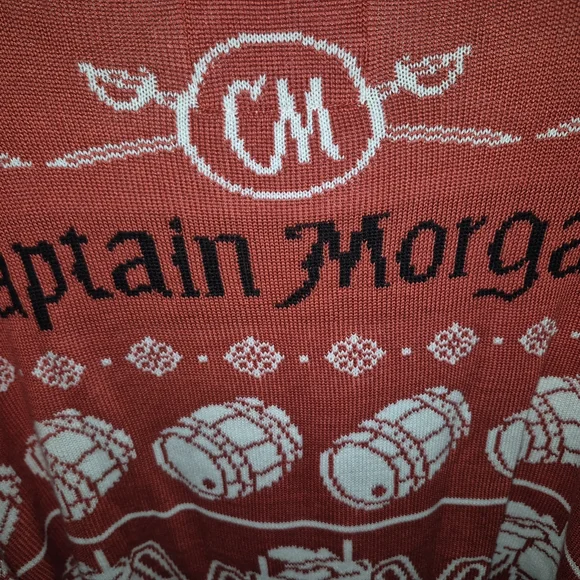 Captain Morgan Men's Ugly Christmas Sweater Size XL - Picture 8 of 9